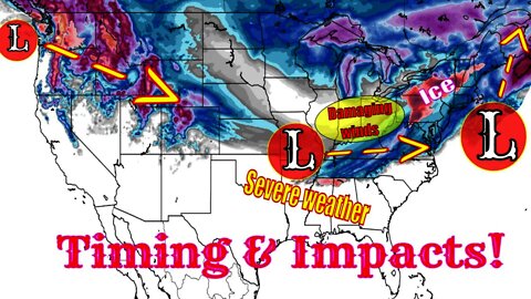 Major Winter Storm Bringing Damaging Winds, Severe Weather & Major Snowfall - The WeatherMan Plus
