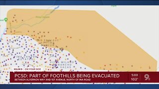 PCSD: Part of foothills being evacuated due to Bighorn Fire