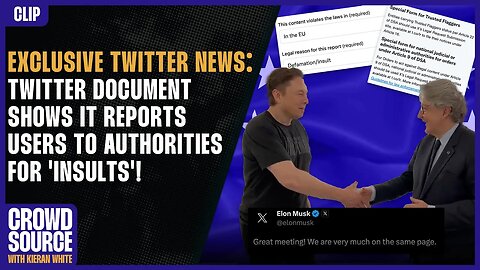 EXCLUSIVE: Twitter Document Shows It Reports Users To Authorities For 'Insults'!