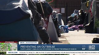 How will Arizona manage a COVID-19 outbreak in homeless encampments?