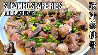 🫘 Chinese Steamed Spare Ribs with Black Beans Dim Sum Recipe (豉汁蒸排骨) | Rack of Lam