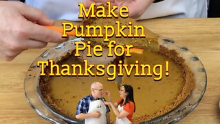 Making the Pumpkin Pie From Fresh Pumpkin! Easy Dessert for any Thanksgiving Party! Short