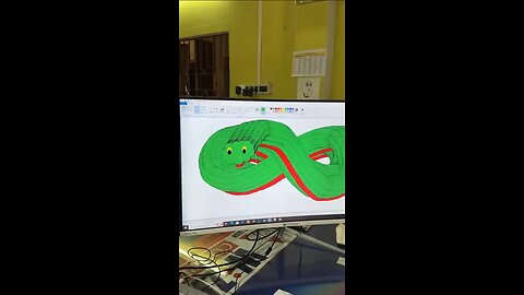 Funy Snake in NOTEPAD