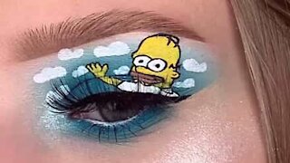 Artista cria maquiagem inspirada nos Simpsons