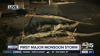 Valley sees first major monsoon storm