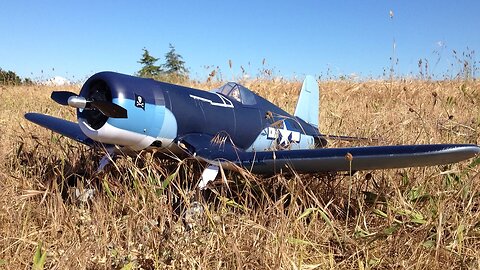 Parkzone F4U-1A Corsair WWII Warbird RC Plane off Semiahmoo Bay on the Pacific Ocean!