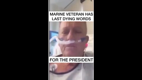 MARINE VETERAN HAS LAST DYING WORDS TO PRESIDENT TRUMP 💫❤️💫