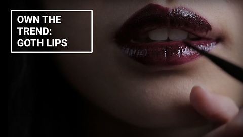 Winter make-up looks: Goth lips