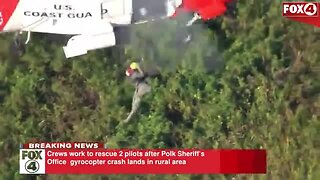 Rescue efforts for Police gyro copter crash Polk County