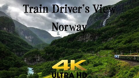 TRAIN DRIVER'S VIEW: Flåm to Myrdal with Sun and Rain In 4K UltraHD