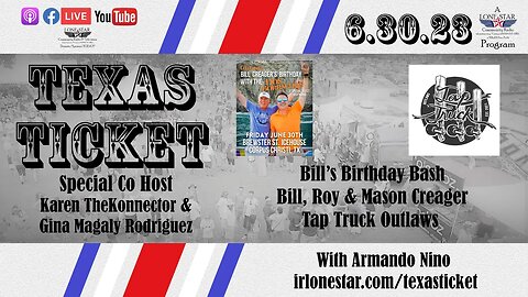 6.30.23 - Texas Ticket on Lone Star Community Radio