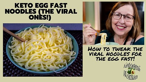 Egg Fast Noodles using the Viral Egg Noodles (Keto Asian Flavors)| How to Make them for Egg Fast!