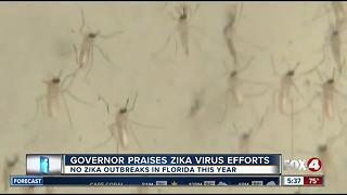 Governor: No active Zika zones in Florida so far this year