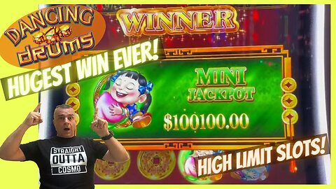 💥Best Jackpot Wins Ever On High Limit Dancing Drums💥