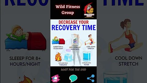 🔥 Tips to decrease your recovery time 🔥 #shorts 🔥 #wildfitnessgroup 🔥 25 May 2023 🔥