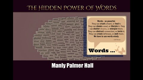 The Hidden Power Of Words By Manly Palmer Hall