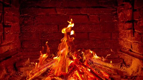 Birchwood Crackling Fireplace from Fireplace & Crackling Fire Sounds