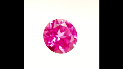 Floating Point Pink Sapphire Round Brilliant