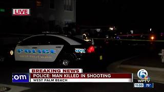 Man killed in West Palm Beach shooting Saturday night