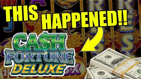 THIS JUST HAPPENED MY 1st TIME EVER PLAYING! 💰 Max Bet Cash Fortune Deluxe Slots!