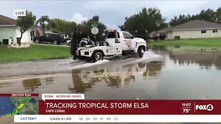 Flooded roads in Cape Coral prevented some residence from leaving their homes