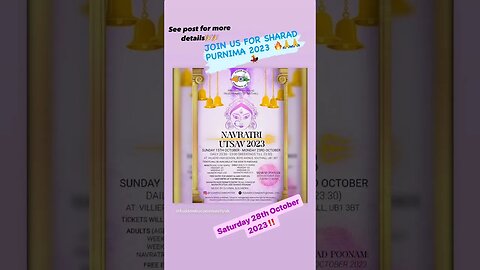 Join us for Sharad Purnima Utsav 2023 #bharatsamgi #reels #shorts #sharadpurnima