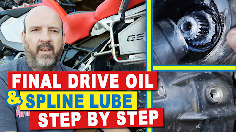 Final Drive Oil Change/Spline Lube BMW R1200GS/1250GS : DETAILED Step-by-Step Instructions