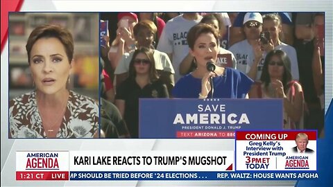 Kari Lake reacts to Trump's mugshot