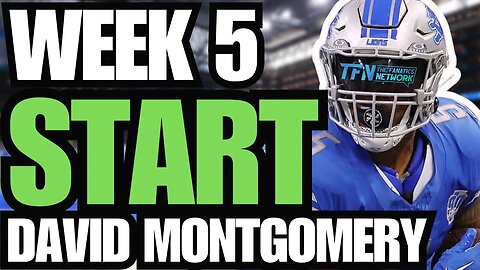 Week 5 Fantasy Football Start | RB David Montgomery