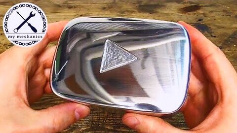 Handmade Silver Play Button - No Power Tools