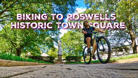 Road Biking To Roswell GA Historic Square | Roswell River Trail