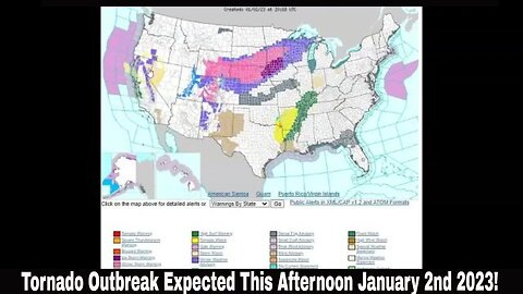 Tornado Outbreak Expected This Afternoon January 2nd 2023!