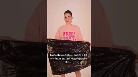 urfi javed garbage bag dress