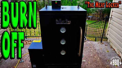 Pellet Pro Vertical Smoker Burn Off