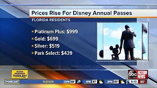Walt Disney World raises prices for annual passes