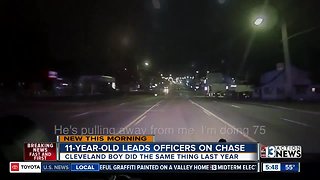 11-year-old boy leads police on chase