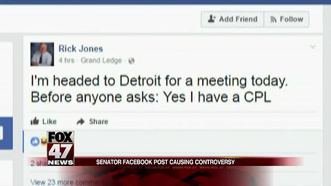 Michigan Sen. before Detroit trip: 'Yes, I have a CPL'