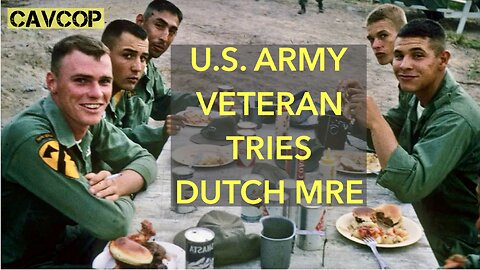 Trying the side items in current Dutch MRE's