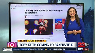 Toby Keith coming to Bakersfield