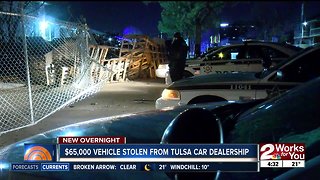 $65,000 vehicle stolen from Tulsa car dealership