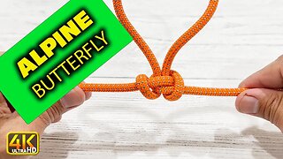 How to Tie the Alpine Butterfly Knot (4k UHD) #knots #knottying