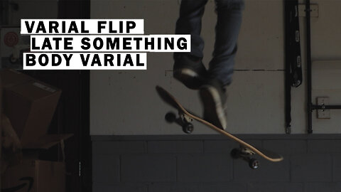 Slow Motion Video - Skateboarding 2023 - Varial Flip Body Varial Something