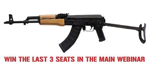 CENTURY ARMS WASR-10 UF 7.62X39MM MINI #3 FOR THE LAST 3 SEATS IN THE MAIN WEBINAR