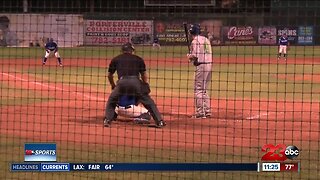 Bakersfield Train Robbers lost 6-1 to the Invaders