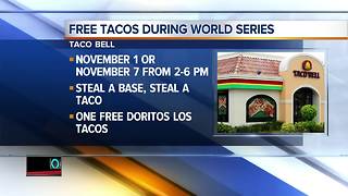 Free tacos during the world series