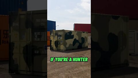 Camouflage Shipping Containers! #shorts #camo #hunting #prepping