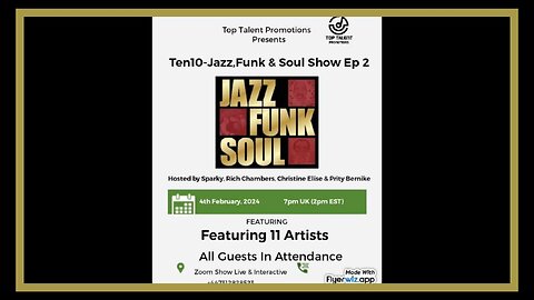 Sparky's Ten10-Jazz, Funk & Soul Show Ep 2