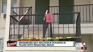 Neighbors say low income housing is filled with roaches, mold