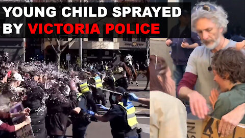 Vicpol sprayed a young child