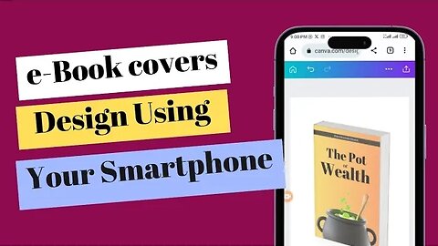 How to create eBook Covers using your Smartphone #designs #smartphone